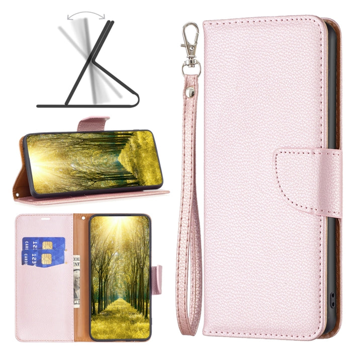 Estuche para teléfono de cuero de color puro con textura de litchi, For Xiaomi Poco M4 Pro, For Xiaomi Poco M4 Pro 5G