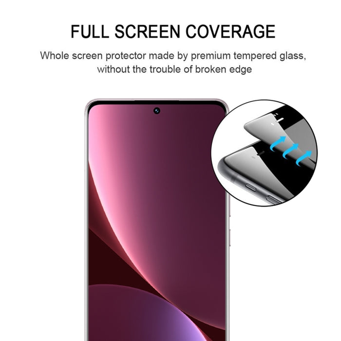 Película de vidrio templado de pantalla completa de borde curvo 3D, For Xiaomi 12 Lite (1 PC)