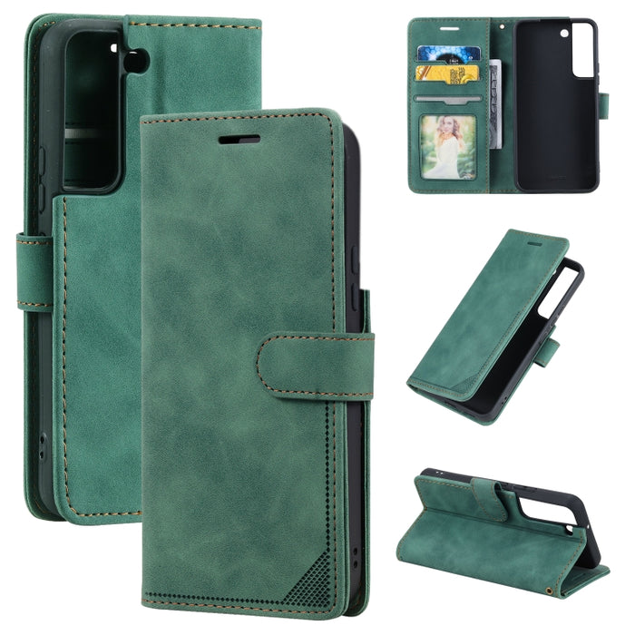 Estuche para teléfono de cuero con cepillo antirrobo Skin Feel, For Samsung Galaxy S22 Ultra 5G, For Samsung Galaxy S22 5G, For Samsung Galaxy S22+ 5G, For Xiaomi Redmi Note 11 Pro 4G, For Xiaomi Redmi Note 11 4G/11S Global