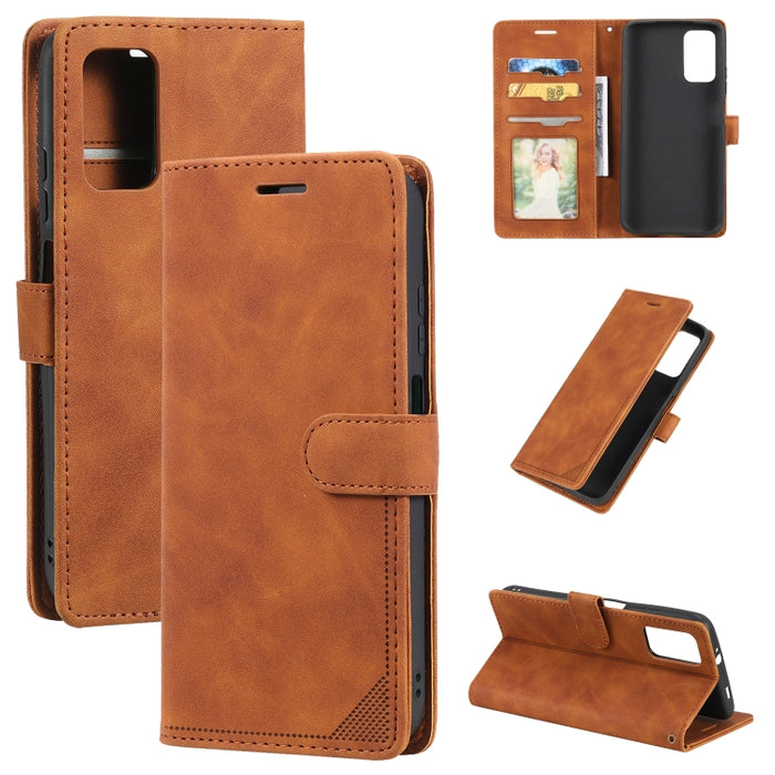 Estuche para teléfono de cuero con cepillo antirrobo Skin Feel, For Samsung Galaxy S22 Ultra 5G, For Samsung Galaxy S22 5G, For Samsung Galaxy S22+ 5G, For Xiaomi Redmi Note 11 Pro 4G, For Xiaomi Redmi Note 11 4G/11S Global