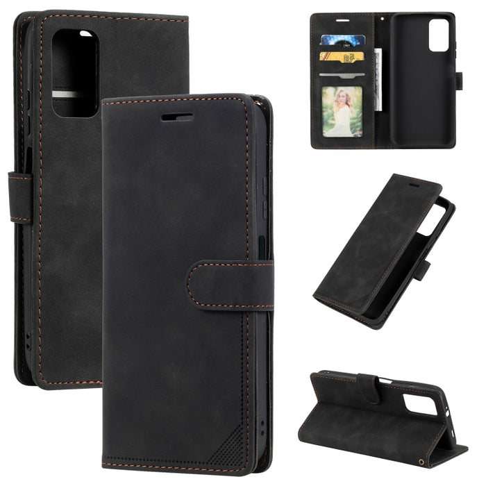Estuche para teléfono de cuero con cepillo antirrobo Skin Feel, For Samsung Galaxy S22 Ultra 5G, For Samsung Galaxy S22 5G, For Samsung Galaxy S22+ 5G, For Xiaomi Redmi Note 11 Pro 4G, For Xiaomi Redmi Note 11 4G/11S Global