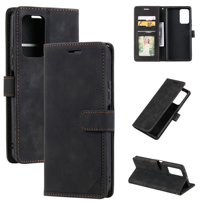 Estuche para teléfono de cuero con cepillo antirrobo Skin Feel, For Samsung Galaxy S22 Ultra 5G, For Samsung Galaxy S22 5G, For Samsung Galaxy S22+ 5G, For Xiaomi Redmi Note 11 Pro 4G, For Xiaomi Redmi Note 11 4G/11S Global