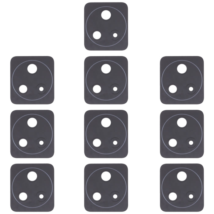 Lente de cámara trasera de 10 piezas, For Xiaomi Redmi K50/Redmi K50 Pro, For XiaomiRedmi Note 11 Pro 4G / Note 11 Pro+ 5G India / Note 11E Pro, For Xiaomi Poco X4 Pro 5G, For Xiaomi Poco M4 Pro 4G, For Xiaomi Poco M3 Pro 5G, For Xiaomi Redmi Note 11T ...