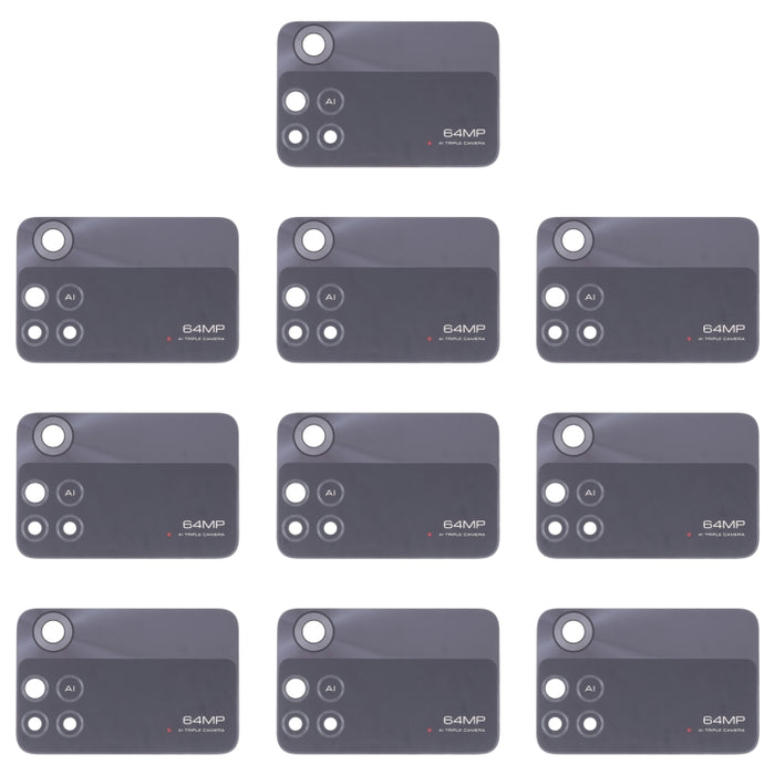 Lente de cámara trasera de 10 piezas, For Xiaomi Redmi K50/Redmi K50 Pro, For XiaomiRedmi Note 11 Pro 4G / Note 11 Pro+ 5G India / Note 11E Pro, For Xiaomi Poco X4 Pro 5G, For Xiaomi Poco M4 Pro 4G, For Xiaomi Poco M3 Pro 5G, For Xiaomi Redmi Note 11T ...