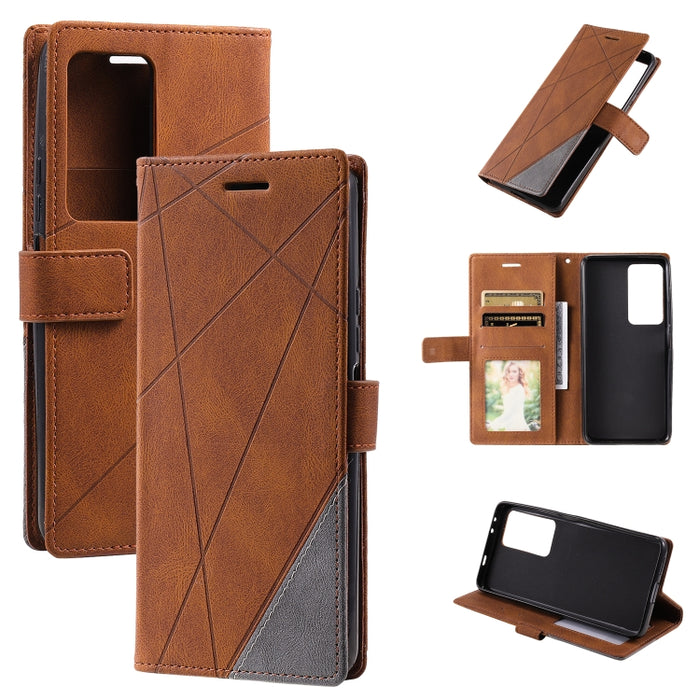 Estuche para teléfono de cuero con empalme de piel, For Xiaomi 11T, For Xiaomi Redmi Note 11, For Xiaomi Redmi Note 11 Pro, For Xiaomi Redmi K40S, For Xiaomi Redmi Note 11S, For Xiaomi Redmi 10C 4G Global/10 India, For Xiaomi Poco X4 Pro 5G            ...