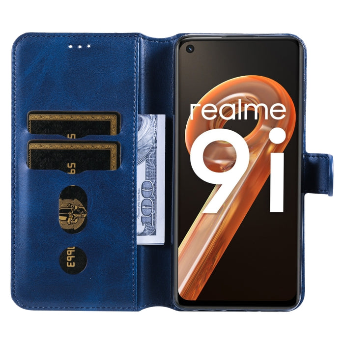 Estuche clásico de piel con tapa y textura de becerro, For OPPO Realme 9i / A36 / A76 / A96 4G, For OPPO Realme 9 Pro+, For OPPO Realme 9 Pro / Realme V25, For OPPO Realme C31, For OPPO Realme C35, For Honor 50 SE / Huawei nova 9 SE                    ...