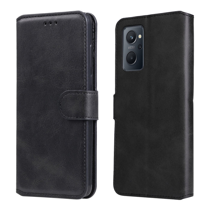 Estuche clásico de piel con tapa y textura de becerro, For OPPO Realme 9i / A36 / A76 / A96 4G, For OPPO Realme 9 Pro+, For OPPO Realme 9 Pro / Realme V25, For OPPO Realme C31, For OPPO Realme C35, For Honor 50 SE / Huawei nova 9 SE                    ...