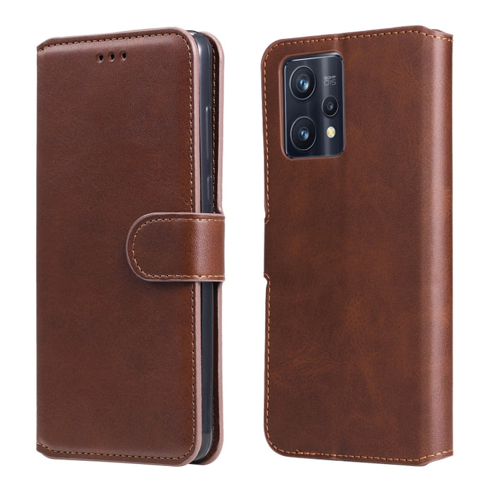 Estuche clásico de piel con tapa y textura de becerro, For OPPO Realme 9i / A36 / A76 / A96 4G, For OPPO Realme 9 Pro+, For OPPO Realme 9 Pro / Realme V25, For OPPO Realme C31, For OPPO Realme C35, For Honor 50 SE / Huawei nova 9 SE                    ...
