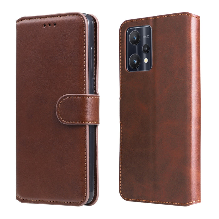 Estuche clásico de piel con tapa y textura de becerro, For OPPO Realme 9i / A36 / A76 / A96 4G, For OPPO Realme 9 Pro+, For OPPO Realme 9 Pro / Realme V25, For OPPO Realme C31, For OPPO Realme C35, For Honor 50 SE / Huawei nova 9 SE                    ...