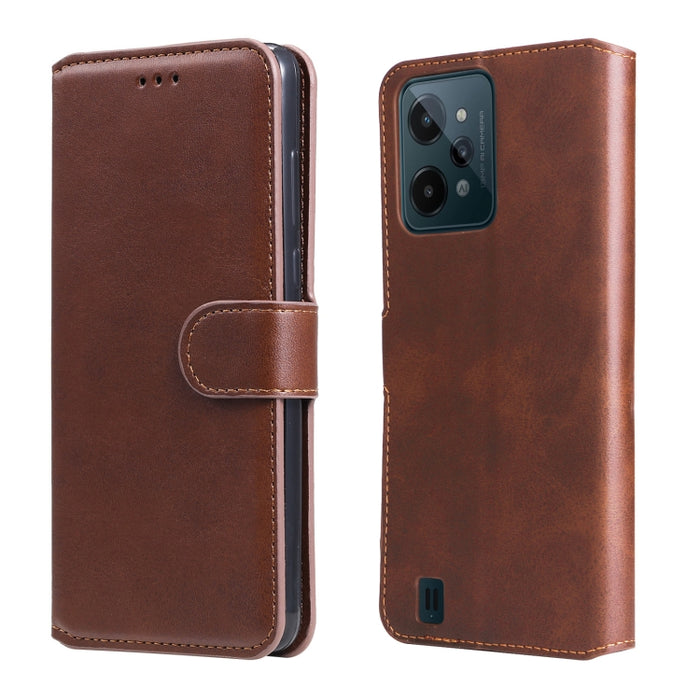 Estuche clásico de piel con tapa y textura de becerro, For OPPO Realme 9i / A36 / A76 / A96 4G, For OPPO Realme 9 Pro+, For OPPO Realme 9 Pro / Realme V25, For OPPO Realme C31, For OPPO Realme C35, For Honor 50 SE / Huawei nova 9 SE                    ...