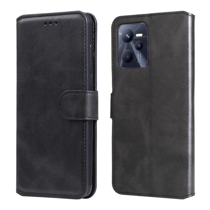 Estuche clásico de piel con tapa y textura de becerro, For OPPO Realme 9i / A36 / A76 / A96 4G, For OPPO Realme 9 Pro+, For OPPO Realme 9 Pro / Realme V25, For OPPO Realme C31, For OPPO Realme C35, For Honor 50 SE / Huawei nova 9 SE                    ...