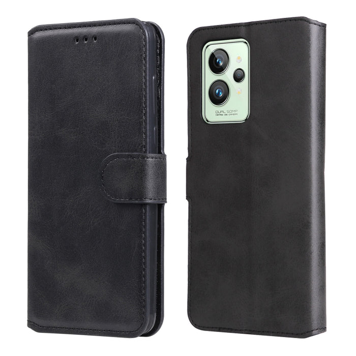 Estuche clásico de piel con tapa y textura de becerro, For OPPO Realme 9i / A36 / A76 / A96 4G, For OPPO Realme 9 Pro+, For OPPO Realme 9 Pro / Realme V25, For OPPO Realme C31, For OPPO Realme C35, For Honor 50 SE / Huawei nova 9 SE                    ...