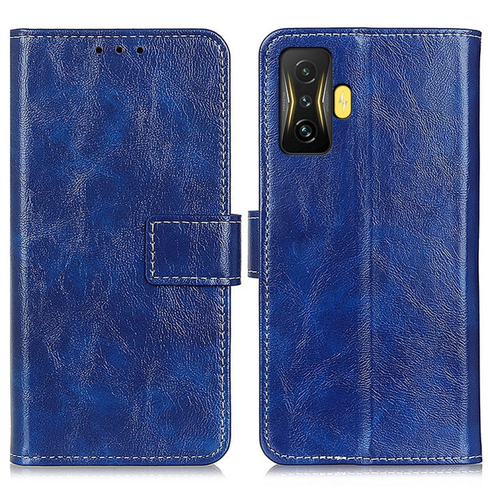 Estuche para teléfono de cuero con textura retro Crazy Horse, For OPPO Realme GT2 Pro, For Xiaomi Poco F4 GT 5G