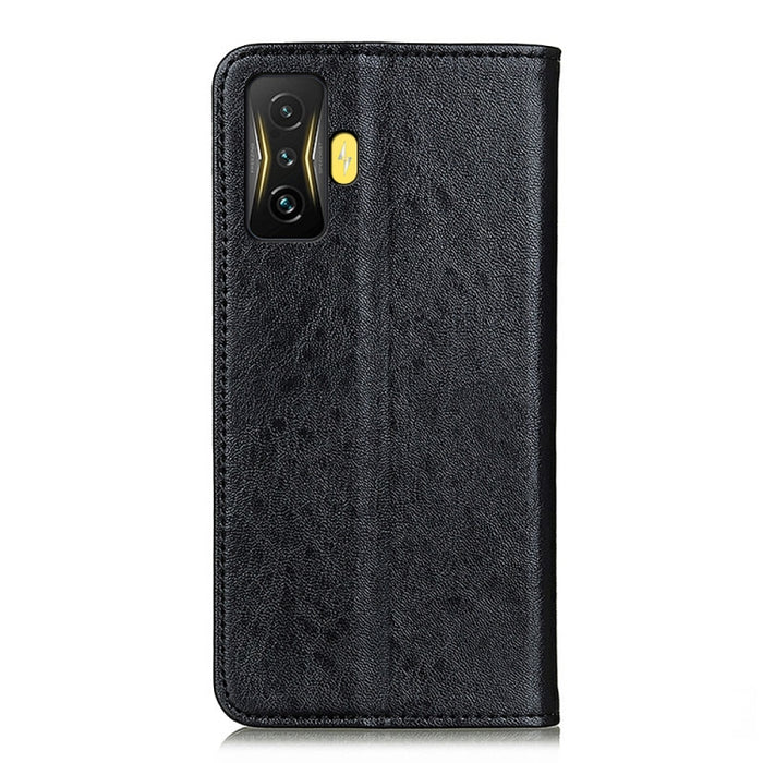 Estuche magnético para teléfono de cuero con textura de Crazy Horse, For Xiaomi Poco F4 GT 5G