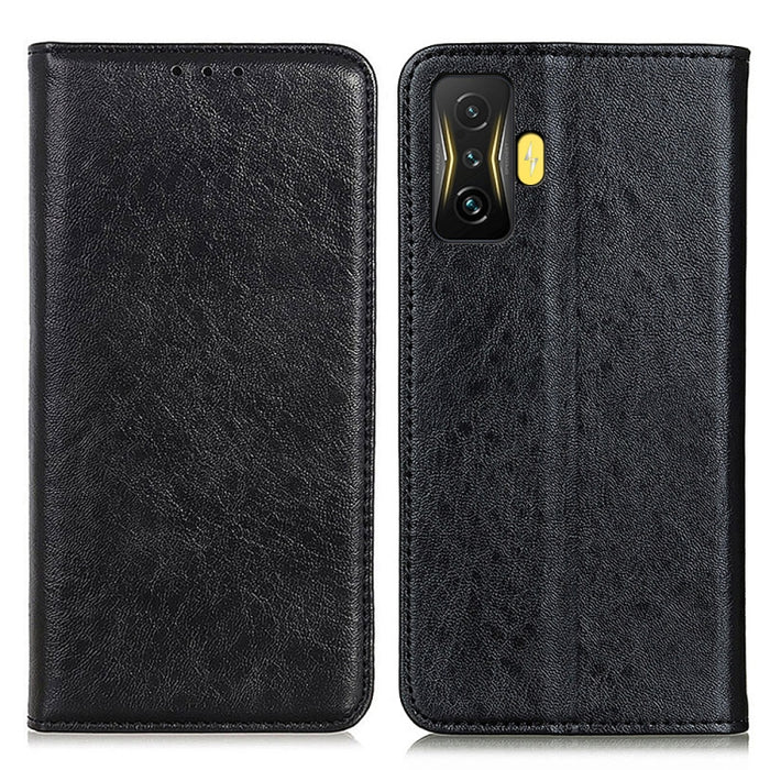 Estuche magnético para teléfono de cuero con textura de Crazy Horse, For Xiaomi Poco F4 GT 5G
