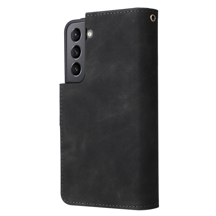 Estuche para teléfono de cuero con cremallera esmerilada multifuncional, For Samsung Galaxy S22+ 5G, For Samsung Galaxy A03s 166.5mm, For Samsung Galaxy A13 5G, For Samsung Galaxy A33 5G, For Samsung Galaxy A53 5G, For Xiaomi Redmi Note 11 Pro China   ...