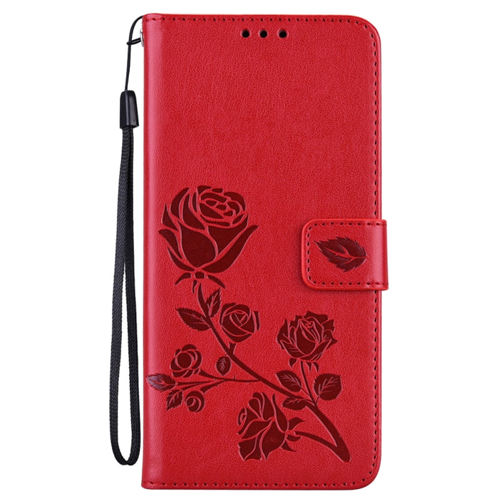 Estuche para teléfono de cuero en relieve Rose, For Xiaomi Redmi 10C, For Huawei nova 8i, For Huawei nova 9, For Honor X8, For Samsung Galaxy A13 4G, For Samsung Galaxy A23