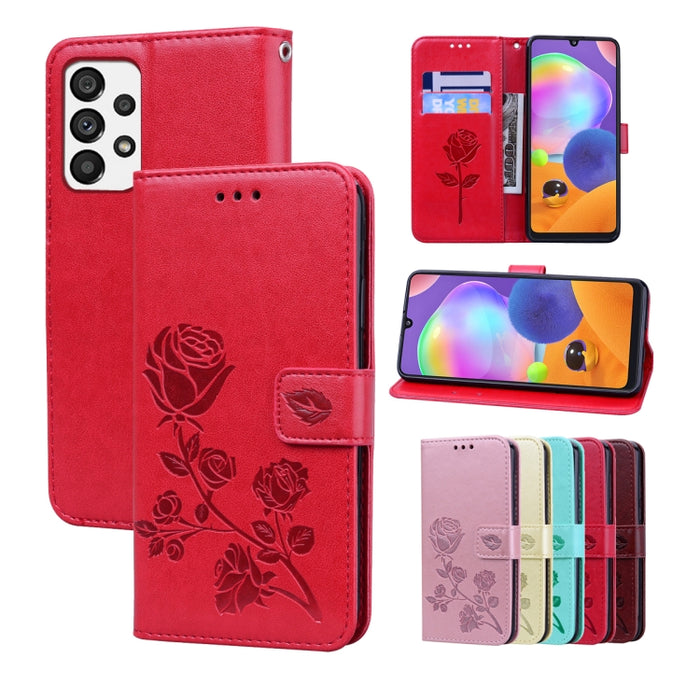 Estuche para teléfono de cuero en relieve Rose, For Xiaomi Redmi 10C, For Huawei nova 8i, For Huawei nova 9, For Honor X8, For Samsung Galaxy A13 4G, For Samsung Galaxy A23
