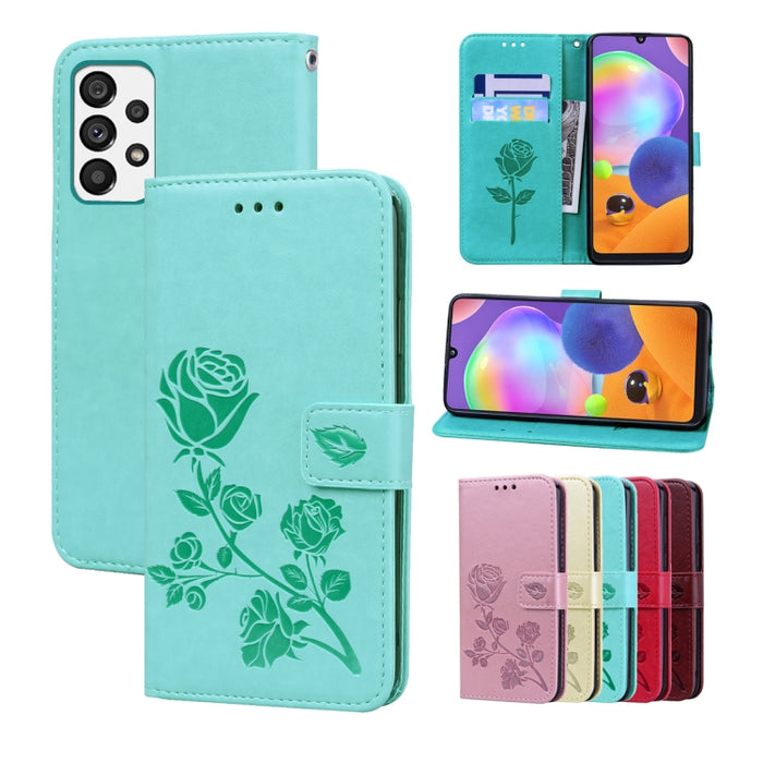 Estuche para teléfono de cuero en relieve Rose, For Xiaomi Redmi 10C, For Huawei nova 8i, For Huawei nova 9, For Honor X8, For Samsung Galaxy A13 4G, For Samsung Galaxy A23