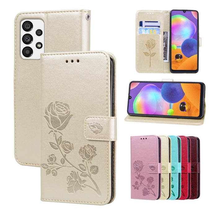 Estuche para teléfono de cuero en relieve Rose, For Xiaomi Redmi 10C, For Huawei nova 8i, For Huawei nova 9, For Honor X8, For Samsung Galaxy A13 4G, For Samsung Galaxy A23