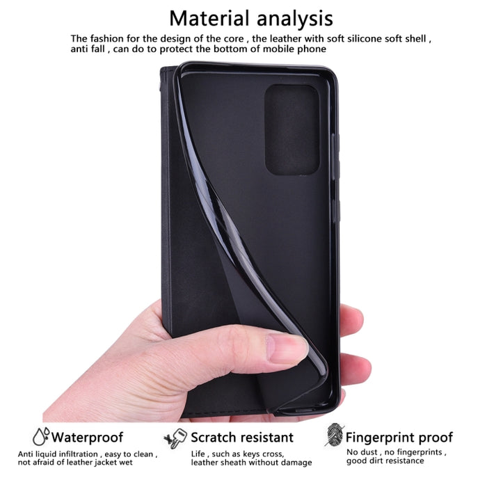 Estuche para teléfono de cuero con tapa magnética comercial esmerilada, For Xiaomi Redmi 10C, For Huawei nova 8i, For Huawei nova 9, For Honor X8 / X30i, For Samsung Galaxy A13 4G, For Samsung Galaxy A23 / M23 / F23, For Samsung Galaxy S22 Ultra 5G