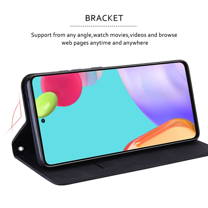 Estuche para teléfono de cuero con tapa magnética comercial esmerilada, For Xiaomi Redmi 10C, For Huawei nova 8i, For Huawei nova 9, For Honor X8 / X30i, For Samsung Galaxy A13 4G, For Samsung Galaxy A23 / M23 / F23, For Samsung Galaxy S22 Ultra 5G