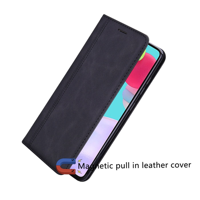 Estuche para teléfono de cuero con tapa magnética comercial esmerilada, For Xiaomi Redmi 10C, For Huawei nova 8i, For Huawei nova 9, For Honor X8 / X30i, For Samsung Galaxy A13 4G, For Samsung Galaxy A23 / M23 / F23, For Samsung Galaxy S22 Ultra 5G