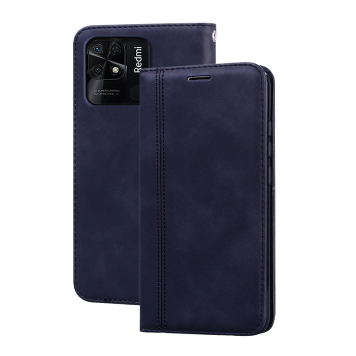 Estuche para teléfono de cuero con tapa magnética comercial esmerilada, For Xiaomi Redmi 10C, For Huawei nova 8i, For Huawei nova 9, For Honor X8 / X30i, For Samsung Galaxy A13 4G, For Samsung Galaxy A23 / M23 / F23, For Samsung Galaxy S22 Ultra 5G