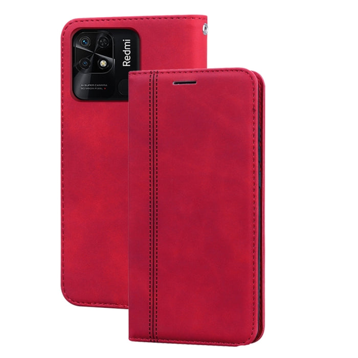 Estuche para teléfono de cuero con tapa magnética comercial esmerilada, For Xiaomi Redmi 10C, For Huawei nova 8i, For Huawei nova 9, For Honor X8 / X30i, For Samsung Galaxy A13 4G, For Samsung Galaxy A23 / M23 / F23, For Samsung Galaxy S22 Ultra 5G