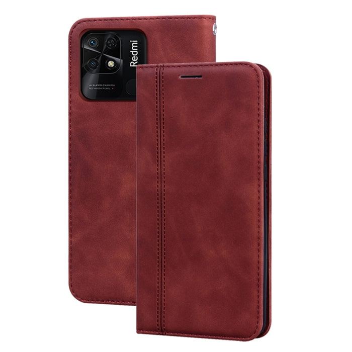 Estuche para teléfono de cuero con tapa magnética comercial esmerilada, For Xiaomi Redmi 10C, For Huawei nova 8i, For Huawei nova 9, For Honor X8 / X30i, For Samsung Galaxy A13 4G, For Samsung Galaxy A23 / M23 / F23, For Samsung Galaxy S22 Ultra 5G