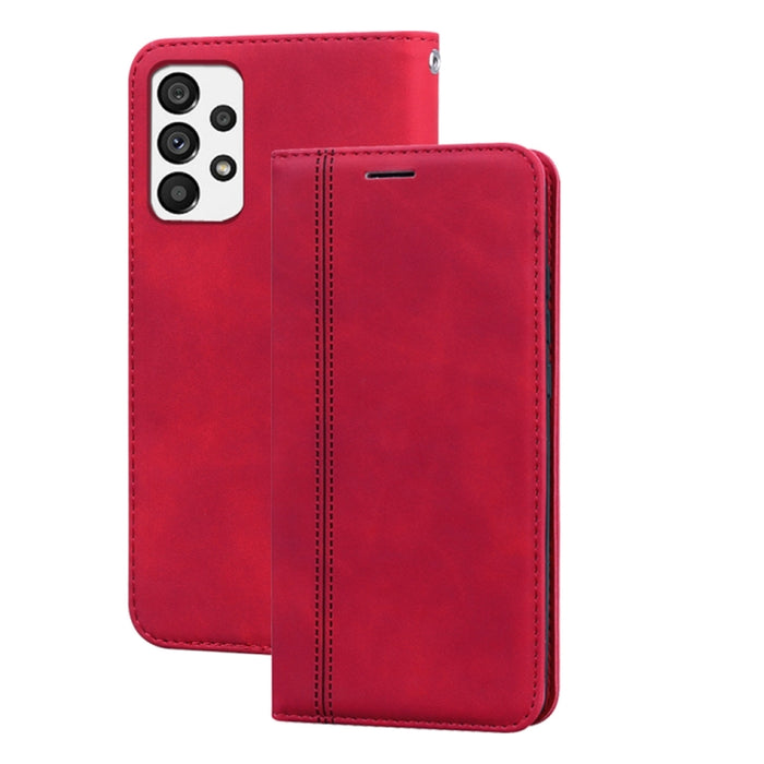 Estuche para teléfono de cuero con tapa magnética comercial esmerilada, For Xiaomi Redmi 10C, For Huawei nova 8i, For Huawei nova 9, For Honor X8 / X30i, For Samsung Galaxy A13 4G, For Samsung Galaxy A23 / M23 / F23, For Samsung Galaxy S22 Ultra 5G