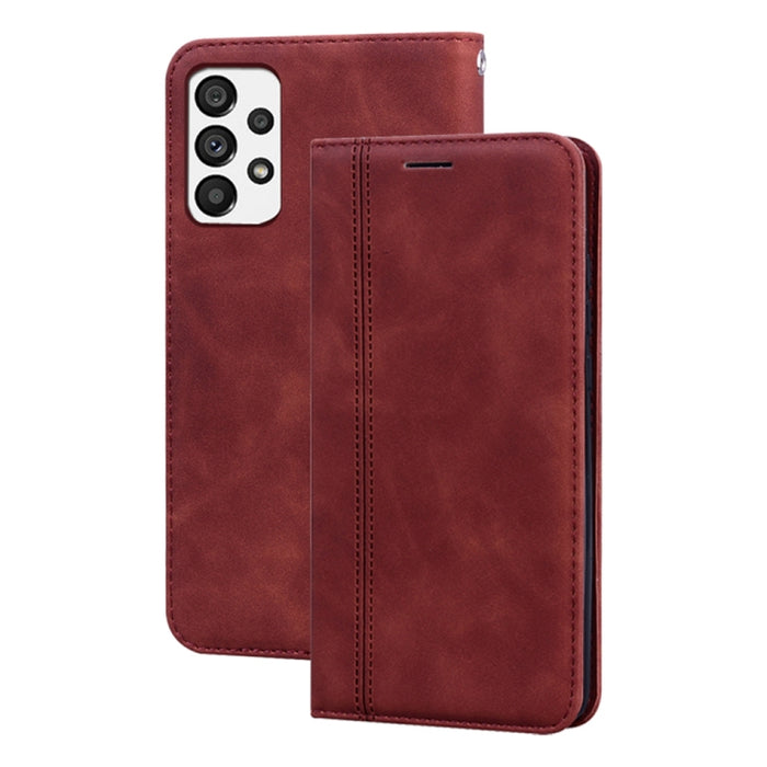Estuche para teléfono de cuero con tapa magnética comercial esmerilada, For Xiaomi Redmi 10C, For Huawei nova 8i, For Huawei nova 9, For Honor X8 / X30i, For Samsung Galaxy A13 4G, For Samsung Galaxy A23 / M23 / F23, For Samsung Galaxy S22 Ultra 5G