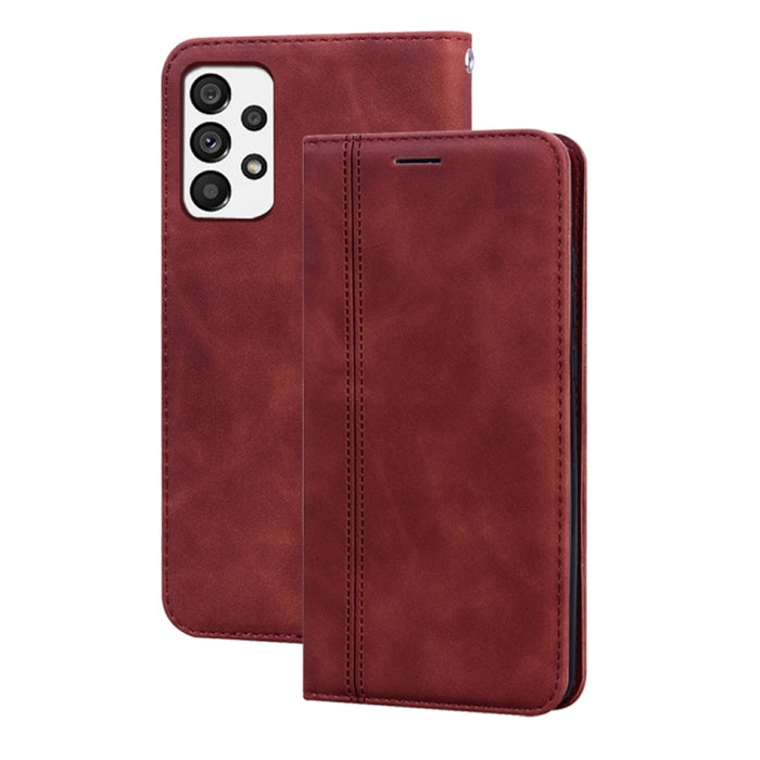 Estuche para teléfono de cuero con tapa magnética comercial esmerilada, For Xiaomi Redmi 10C, For Huawei nova 8i, For Huawei nova 9, For Honor X8 / X30i, For Samsung Galaxy A13 4G, For Samsung Galaxy A23 / M23 / F23, For Samsung Galaxy S22 Ultra 5G
