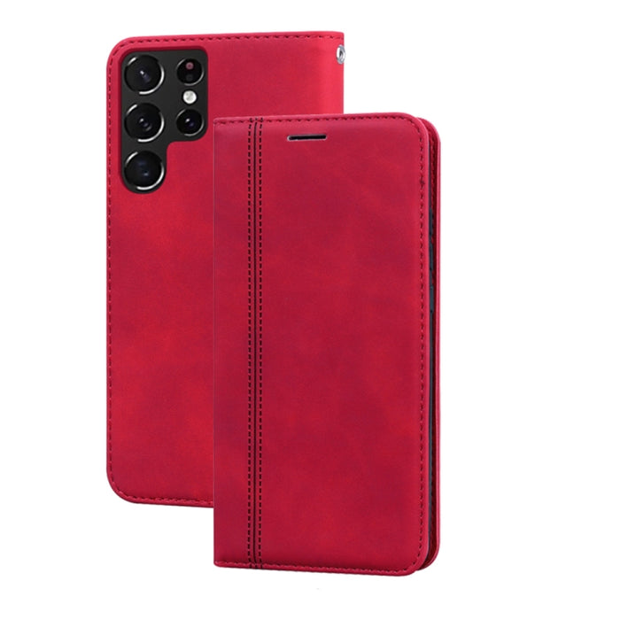 Estuche para teléfono de cuero con tapa magnética comercial esmerilada, For Xiaomi Redmi 10C, For Huawei nova 8i, For Huawei nova 9, For Honor X8 / X30i, For Samsung Galaxy A13 4G, For Samsung Galaxy A23 / M23 / F23, For Samsung Galaxy S22 Ultra 5G