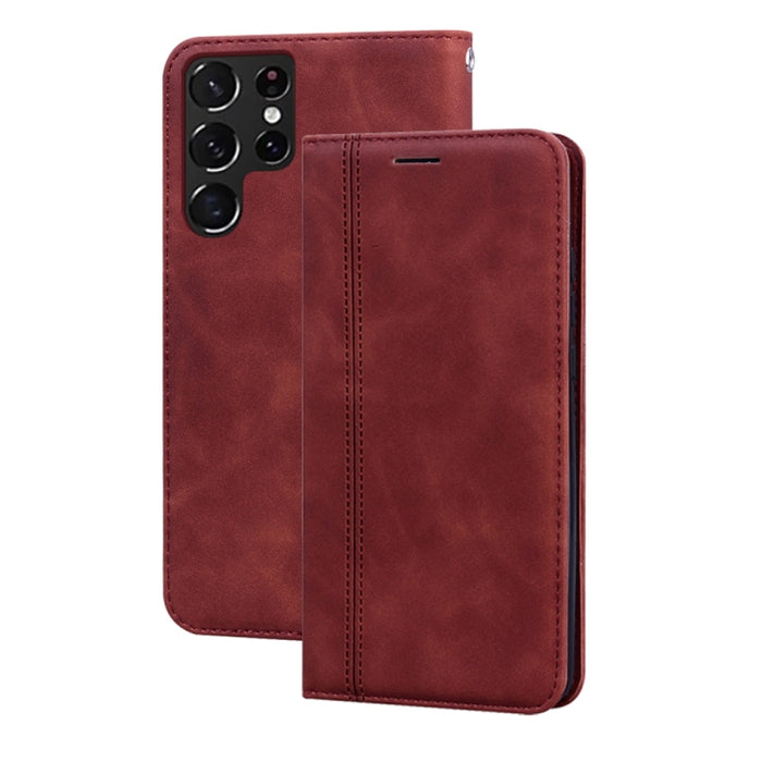 Estuche para teléfono de cuero con tapa magnética comercial esmerilada, For Xiaomi Redmi 10C, For Huawei nova 8i, For Huawei nova 9, For Honor X8 / X30i, For Samsung Galaxy A13 4G, For Samsung Galaxy A23 / M23 / F23, For Samsung Galaxy S22 Ultra 5G