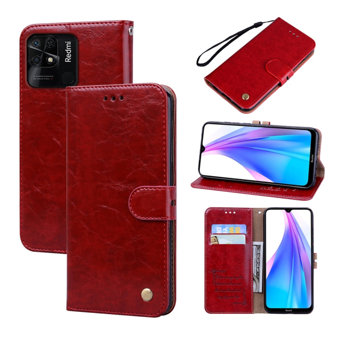 Estuche para teléfono de cuero con textura de cera de aceite, For Xiaomi Redmi 10C, For Huawei nova 8i, For Huawei nova 9, For Honor X8 / X30i, For Samsung Galaxy A13 4G, For Samsung Galaxy A23 / M23 / F23
