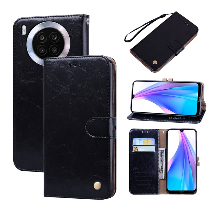 Estuche para teléfono de cuero con textura de cera de aceite, For Xiaomi Redmi 10C, For Huawei nova 8i, For Huawei nova 9, For Honor X8 / X30i, For Samsung Galaxy A13 4G, For Samsung Galaxy A23 / M23 / F23