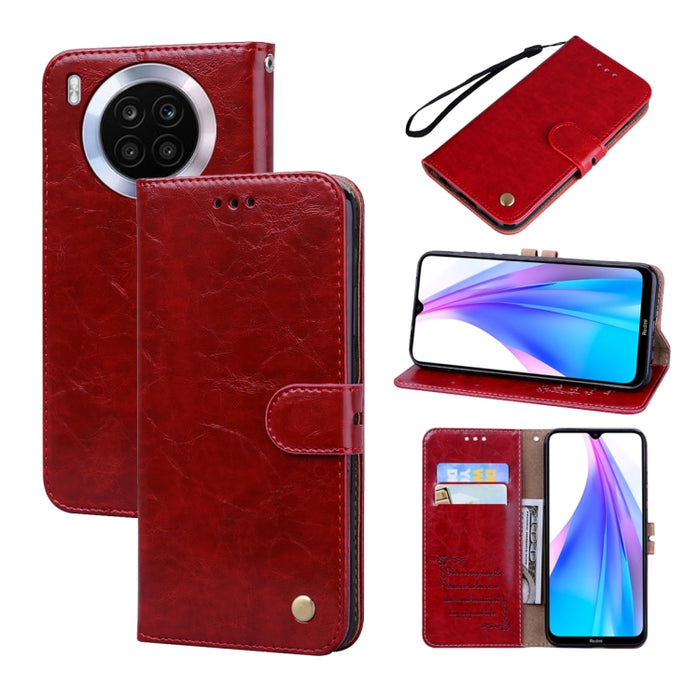 Estuche para teléfono de cuero con textura de cera de aceite, For Xiaomi Redmi 10C, For Huawei nova 8i, For Huawei nova 9, For Honor X8 / X30i, For Samsung Galaxy A13 4G, For Samsung Galaxy A23 / M23 / F23