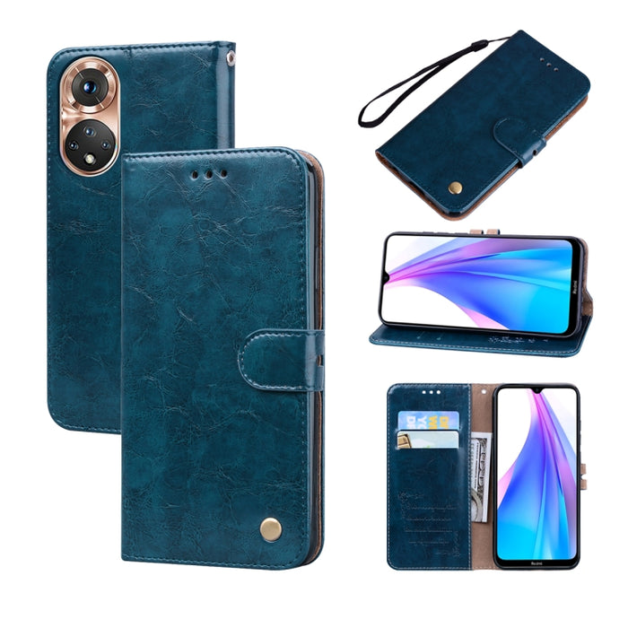 Estuche para teléfono de cuero con textura de cera de aceite, For Xiaomi Redmi 10C, For Huawei nova 8i, For Huawei nova 9, For Honor X8 / X30i, For Samsung Galaxy A13 4G, For Samsung Galaxy A23 / M23 / F23