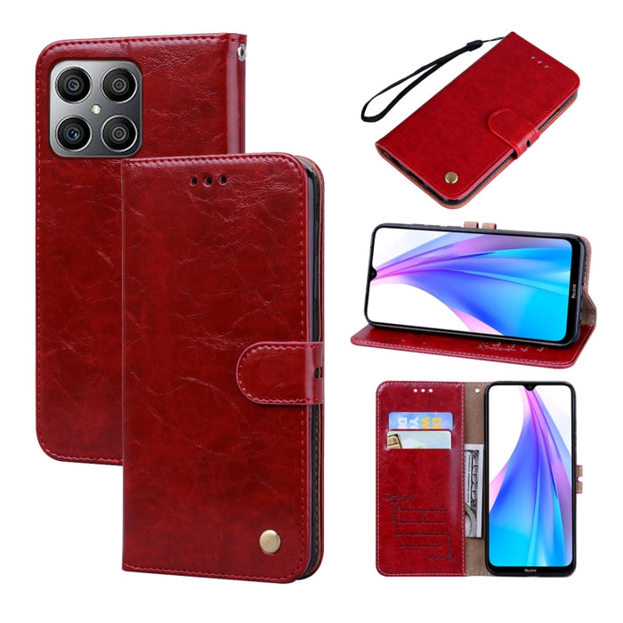 Estuche para teléfono de cuero con textura de cera de aceite, For Xiaomi Redmi 10C, For Huawei nova 8i, For Huawei nova 9, For Honor X8 / X30i, For Samsung Galaxy A13 4G, For Samsung Galaxy A23 / M23 / F23