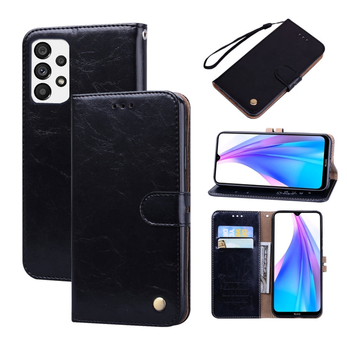 Estuche para teléfono de cuero con textura de cera de aceite, For Xiaomi Redmi 10C, For Huawei nova 8i, For Huawei nova 9, For Honor X8 / X30i, For Samsung Galaxy A13 4G, For Samsung Galaxy A23 / M23 / F23