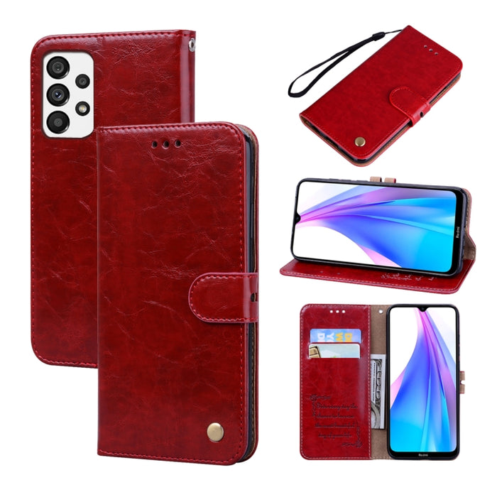 Estuche para teléfono de cuero con textura de cera de aceite, For Xiaomi Redmi 10C, For Huawei nova 8i, For Huawei nova 9, For Honor X8 / X30i, For Samsung Galaxy A13 4G, For Samsung Galaxy A23 / M23 / F23