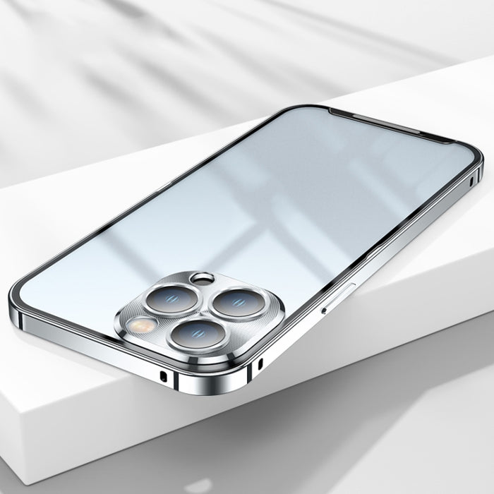 Caja de teléfono de metal esmerilado
