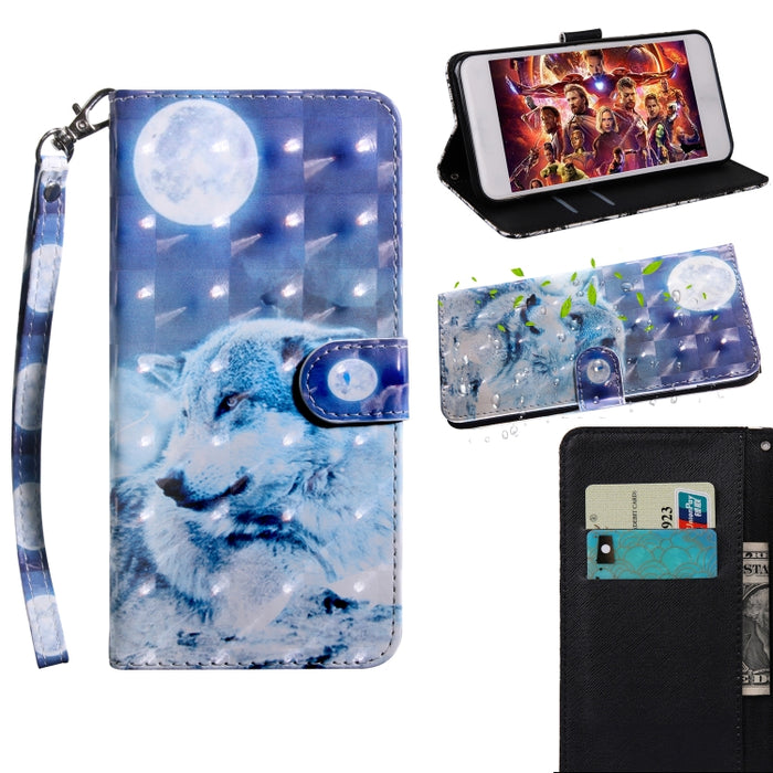 Estuche para teléfono de cuero con patrón pintado en 3D, For Nokia G50, For Xiaomi Poco M4 Pro 5G, For Xiaomi Poco X4 Pro 5G