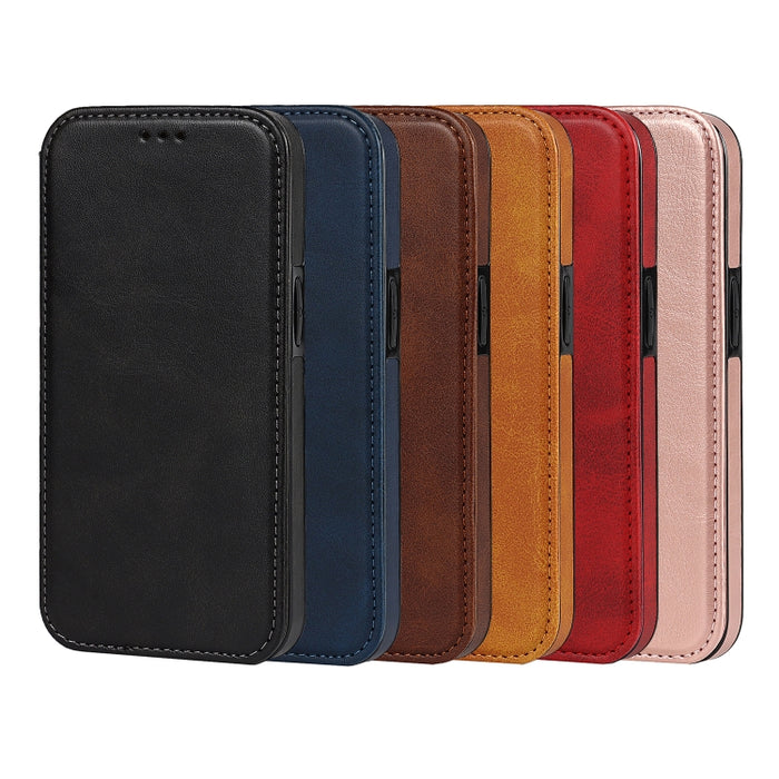 Estuche para teléfono de cuero con succión magnética Knight