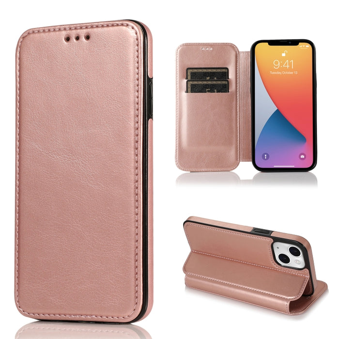Estuche para teléfono de cuero con succión magnética Knight