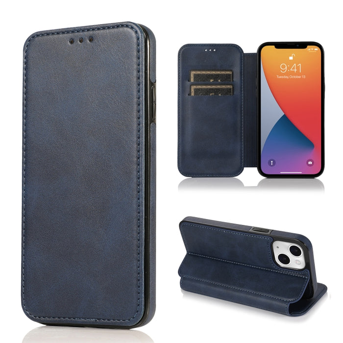 Estuche para teléfono de cuero con succión magnética Knight