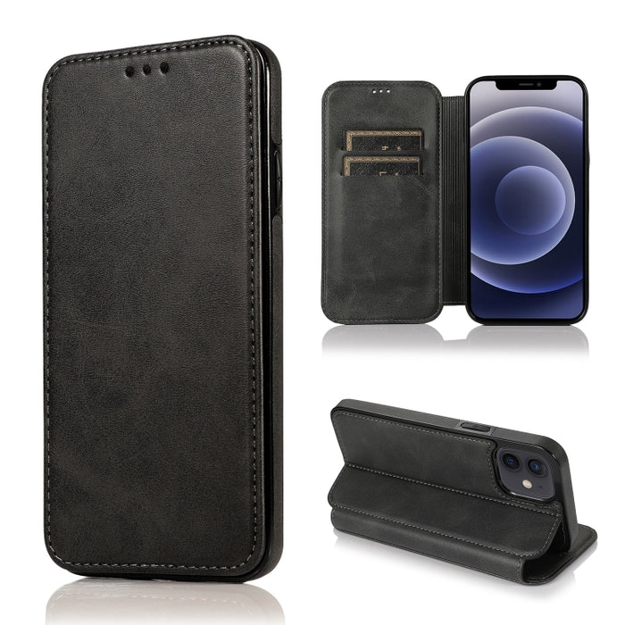 Estuche para teléfono de cuero con succión magnética Knight
