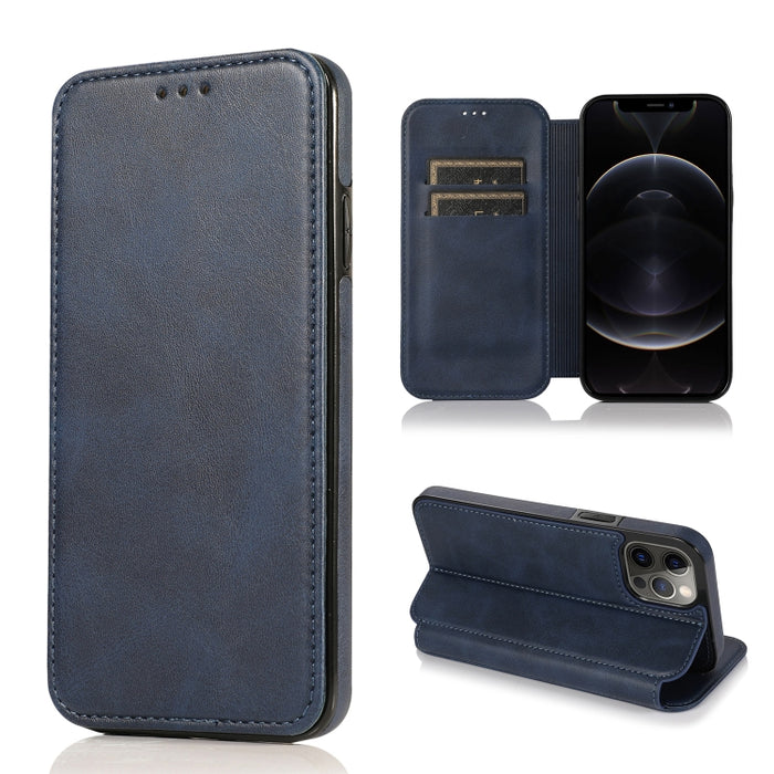 Estuche para teléfono de cuero con succión magnética Knight