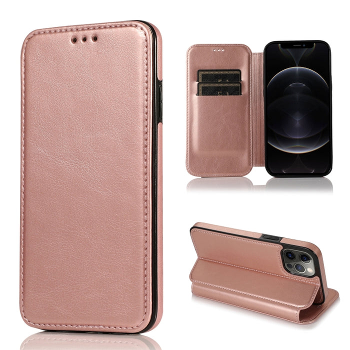 Estuche para teléfono de cuero con succión magnética Knight